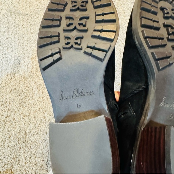 NEW ☀️Sam Edelman Pryce Ankle Boots Black Suede Women’s Size 6 - Picture 8 of 12